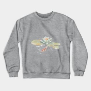 Lotus and koi Crewneck Sweatshirt